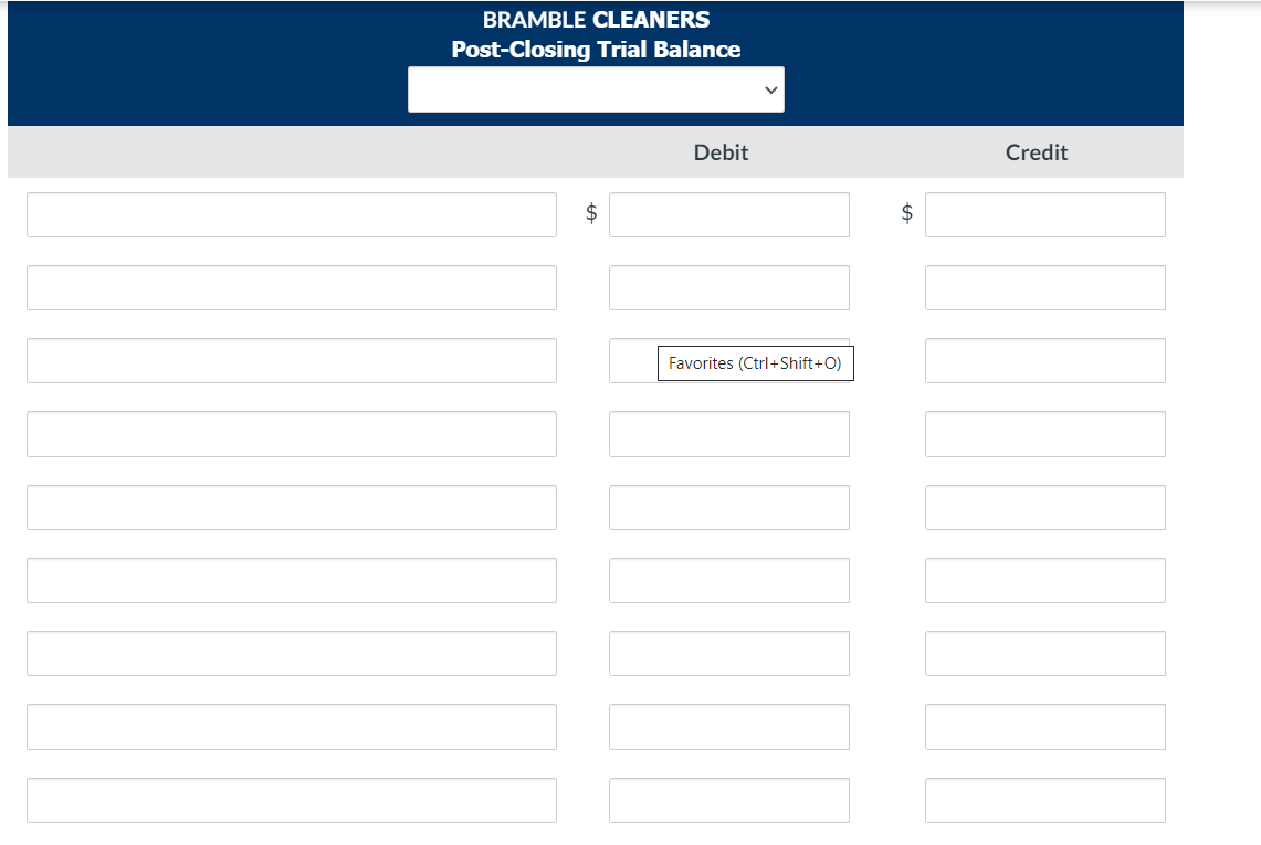 Lars Linken opened Bramble Cleaners on March 1, 2022. During March,