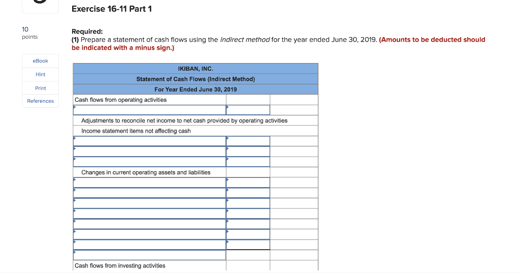applies to the questions displayed below.] eBook The following financial statements and