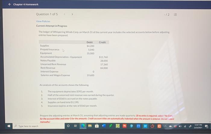how do i do this + Chapter 4 Homework Question 1 of