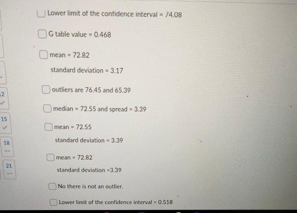 this data set? (ii) What is the median and the spread? (iv)