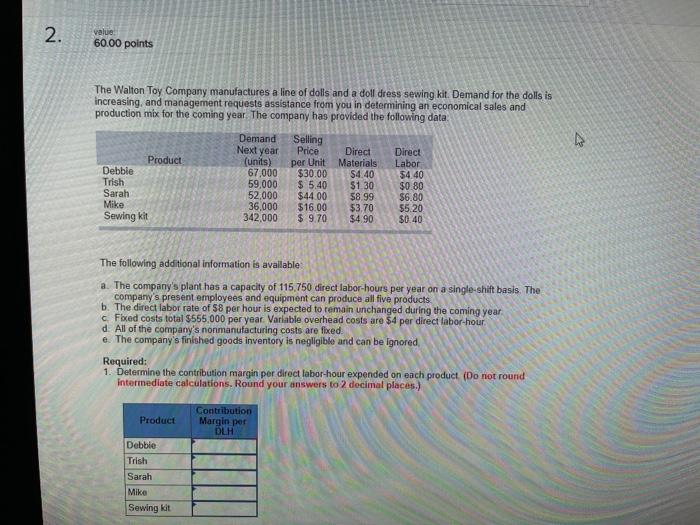 Please use problem provided and i need help with explanations of how