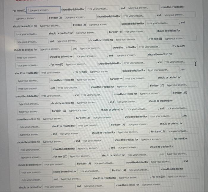 the journal entries for the transactions. 11 60 points Jefferson County General