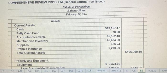 u CHAPTER 12: FINANCIAL STATEMENTS, CLOSING ENTRIES, AND REVERSIN . Feb. 26