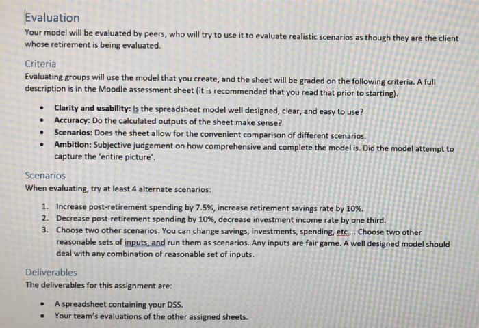 and scenarios. Modeling Begin to translate the given scenario into a model: