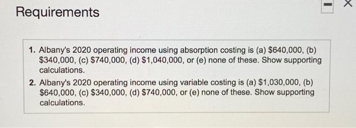 thank you!! Albany, Inc., planned and actually manufactured 230,000 units of its