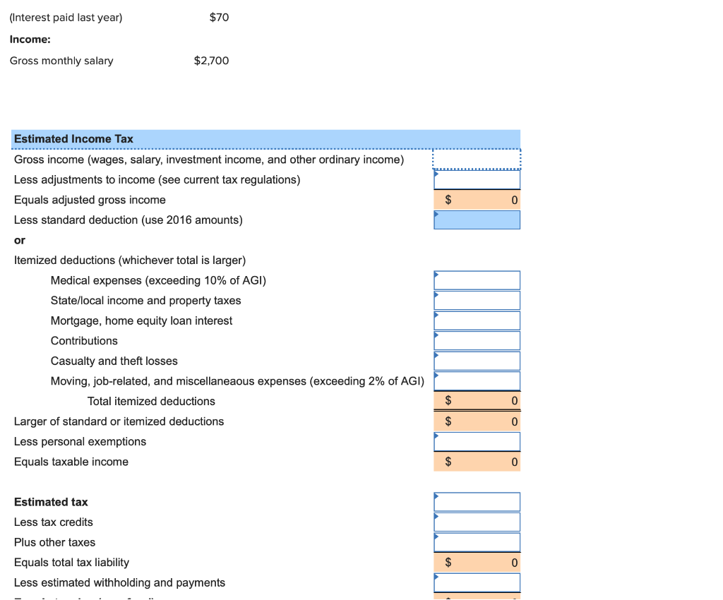 much! Continuing Case 9. Income Tax Estimation Jamie Lee Jackson, age 26,