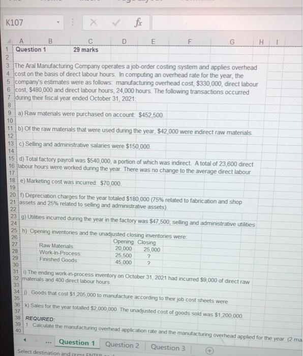 of direct labour hours. In computing an overhead rate for the year,