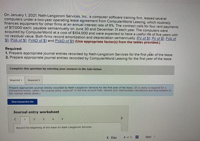  On January 1, 2021, Nath-Langstrom Services, Inc., a computer software training