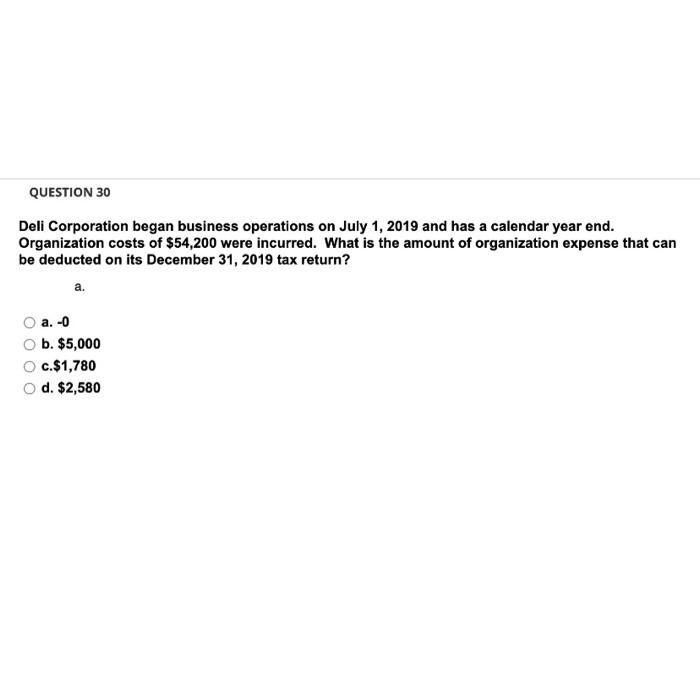 D (all individuals) form Deli Corporation by transferring the following assets and