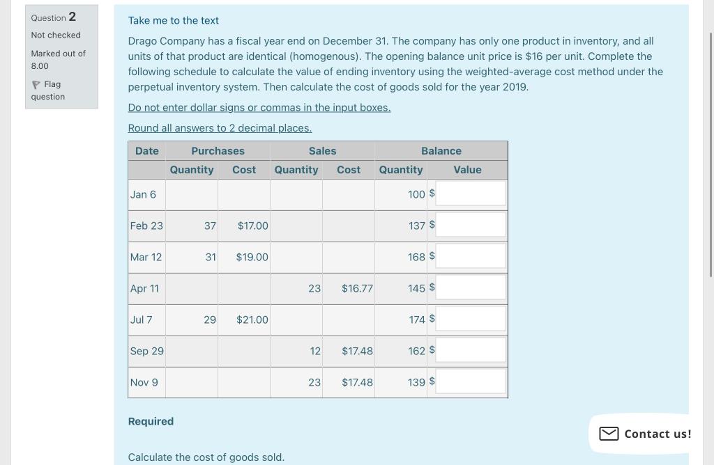 undefined Question 2 Take me to the text Not checked Marked out
