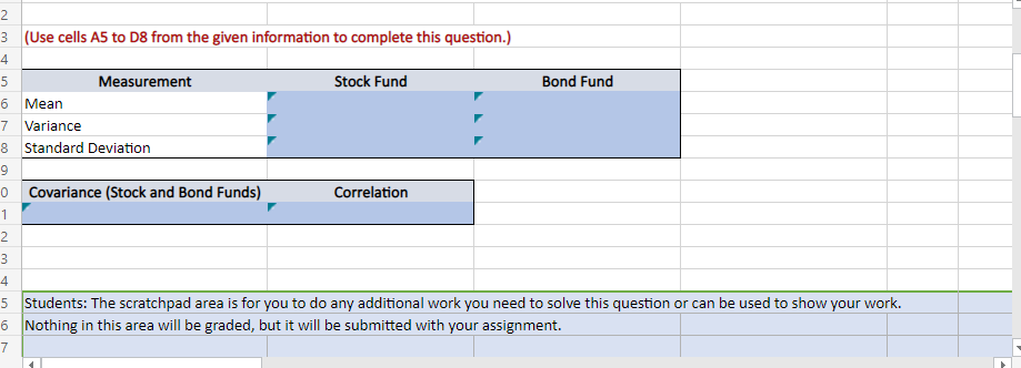 question is presented in rows 2 through 8. Requirement Information is prese