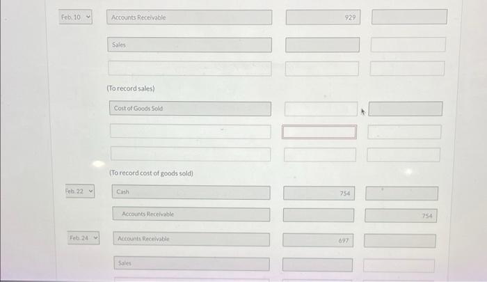 Andrew Noren on account, terms n/30. The goods had cost Richetti $763
