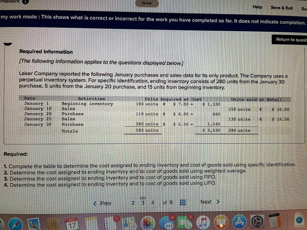 of units per unit Date Inventory Balance Cost per Inventory Balance unit