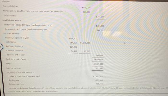 it should be 11.30 for the answer Seven metrics The following data