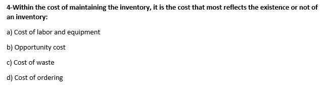 with demand: a) Predicted b) Independent c) Planned d) Dependent 2-It is