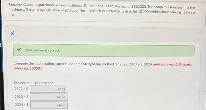 What amount of gain or loss would Tamarisk recognize if they sell