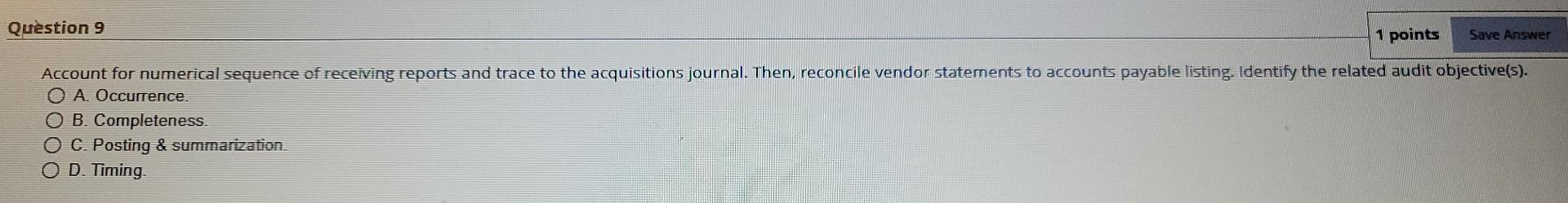 been taken from a standard internal control questionnaire used by a CPA