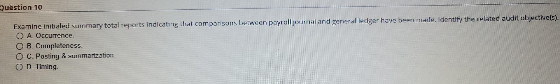 firm for assessing control risk in the payroll and personnel cycle. For