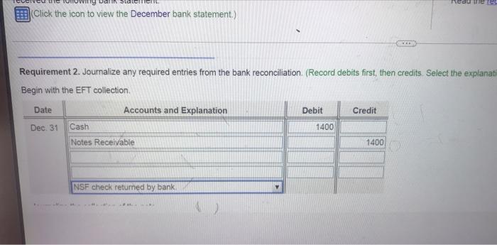 Cash Payments Check No. Cash Credit 1416 $ 860 1417 140 1418