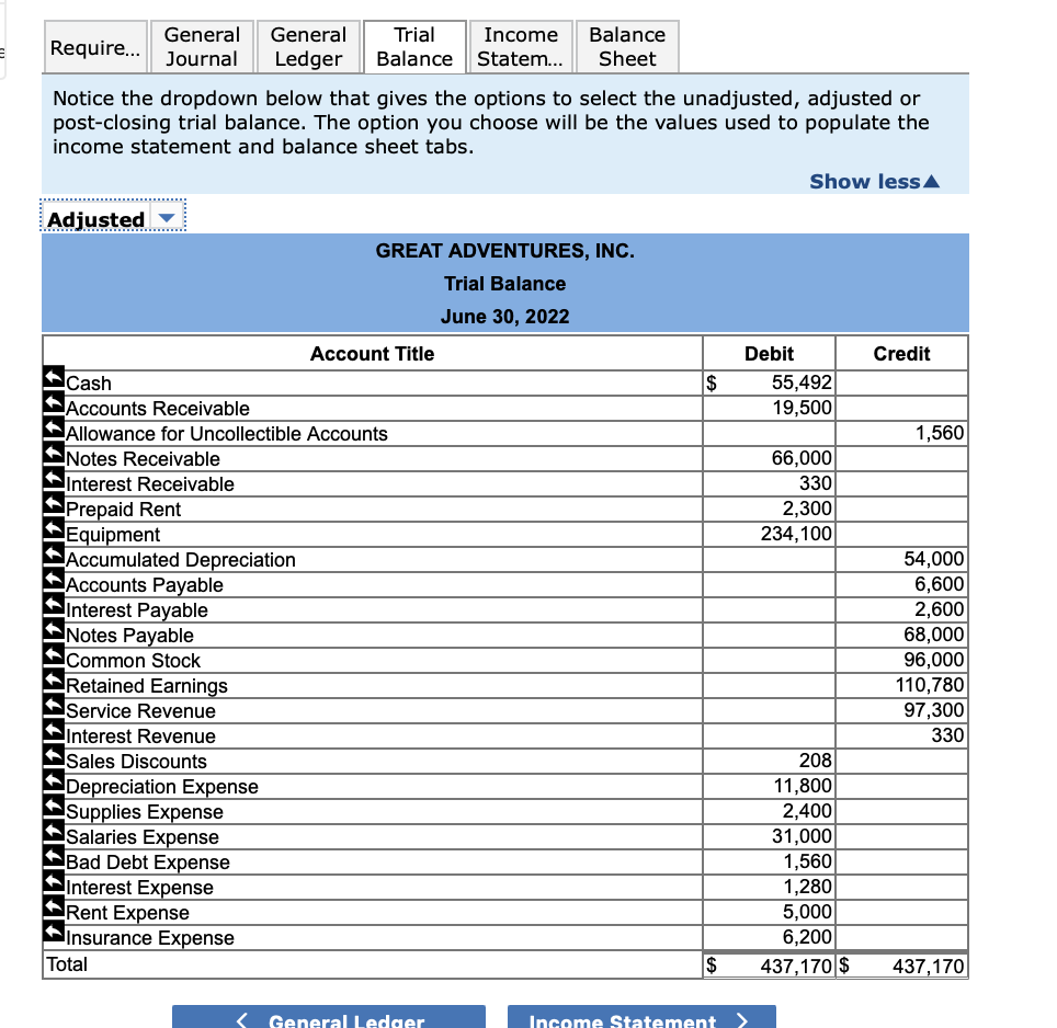 Balance Income Statem... Balance Sheet 6.66 points Each journal entry is posted