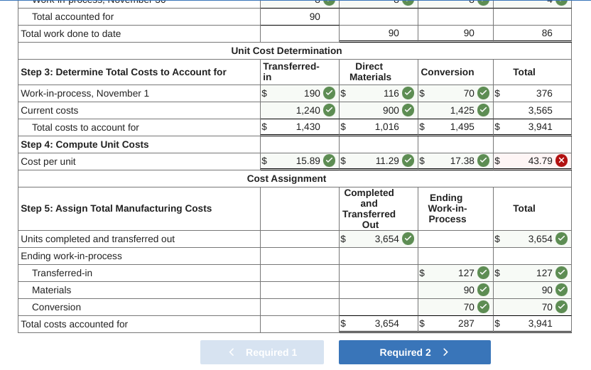 NUMBERS IN NARRATIVE ABOVE TO DO SO) Self-Study Problem 6-2 Weighted-Average Method