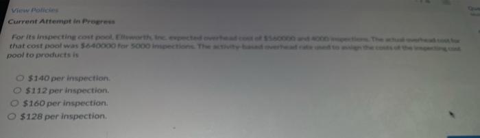  Current Attempt in Progress that cost pool was 5640000 for 5000