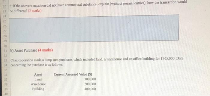 Property, Plant and Equipment (16 marks) **Please only enter your response in