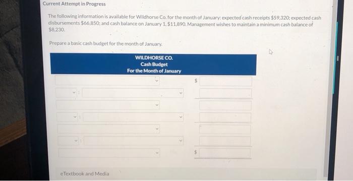  Current Attempt in Progress The following information is available for Wildhorse