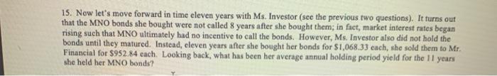  15. Now let's move forward in time eleven years with Ms.