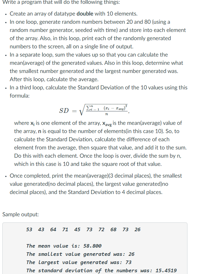  Visual Studio C++ Write a program that will do the following