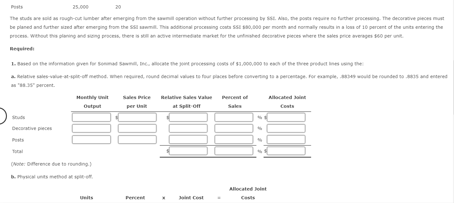 Making Sonimad Sawmill, Inc. (SSI), purchases logs from independent timber contractors and
