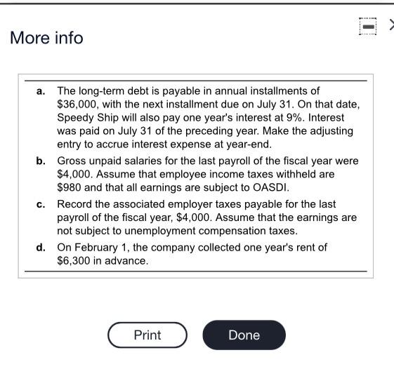 by letter. Round to the nearest dollar. 3. Prepare the current liabilities