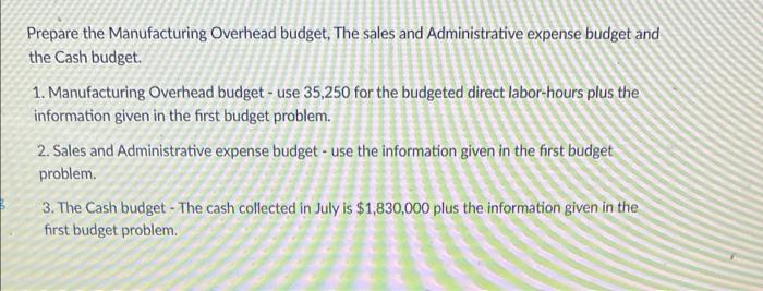 Use the information from the second picture to complete the first picture