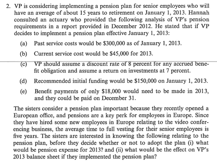  What would be the required journal entry/entries for this issue? Requirements