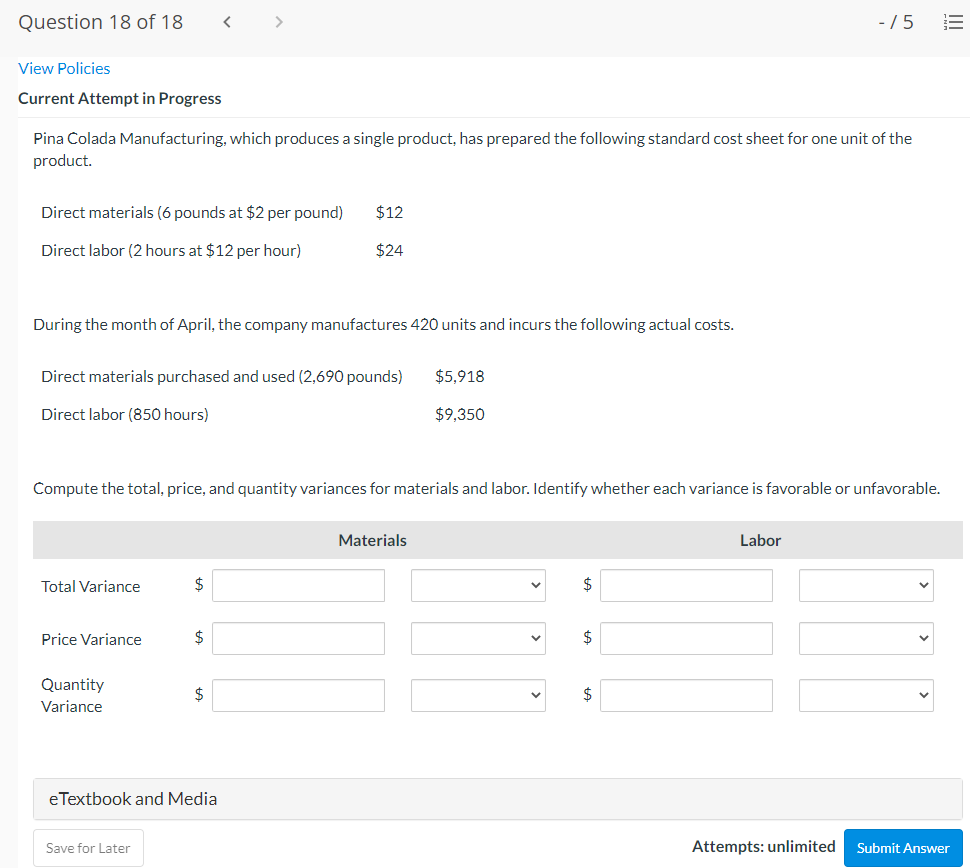  Question 18 of 18 - 75 = View Policies Current Attempt