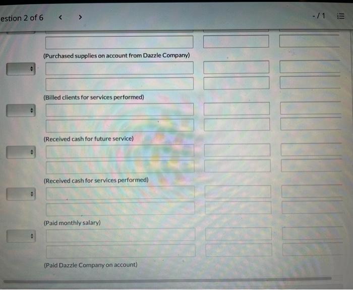 and transactions occurred. April 1 1 2 3 10 Invested $18,000 cash
