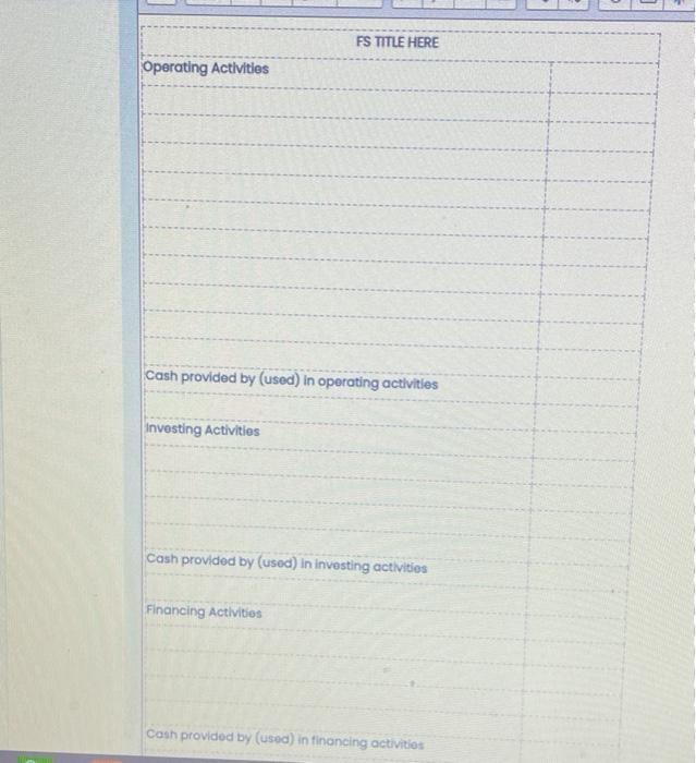 Inc. appear below: The following additional data were provided: 1. During the