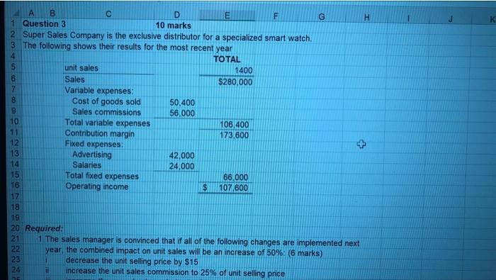 please show work and calculations F G B D E F H