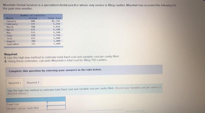  Mountain Dental Services is a specialized dental practice whose only service