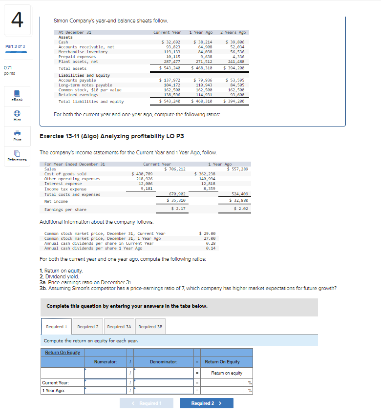 Prlor Year as the base year. (Enter the answers in housands of