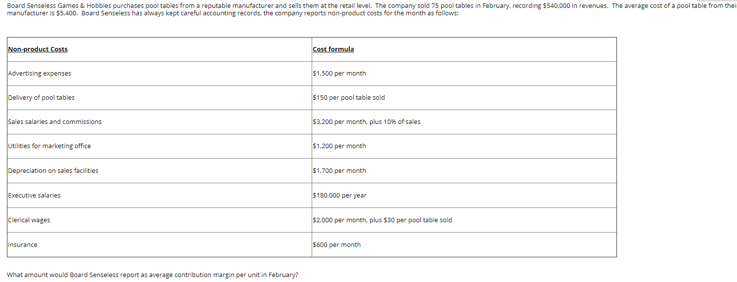 Board Senseless Games & Hobbies purchases pool tables from a reputable