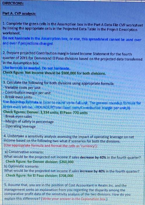 How do i get the 'Projected data table' from the 'project description'