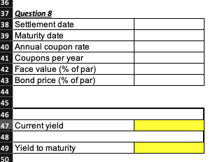 7 percent coupons, make semiannual payments, and are priced at par value.
