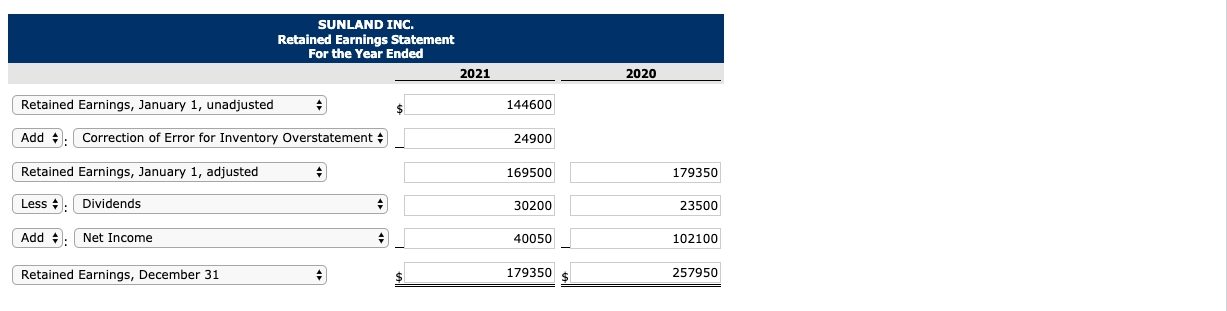 most of them are probably incorrect Exercise 22-09 Presented below are the