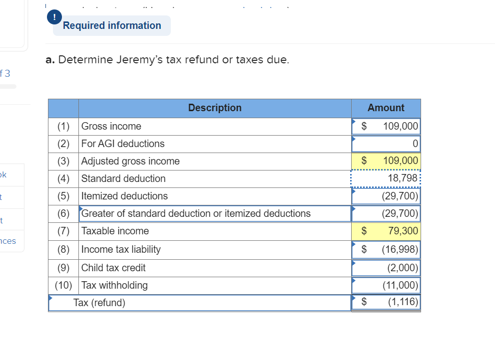 Need help with the following three cases please provide work! The following