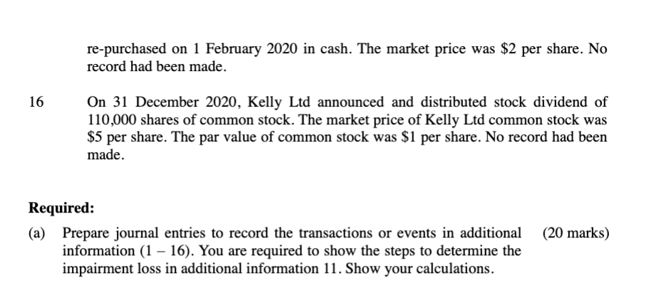 books for the financial year ending on 31 December 2020. Debit $