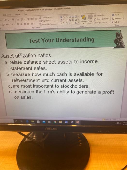 Q2 Chapter 14 without anwesto MC questions - Microsoft PowerPoint View Shape