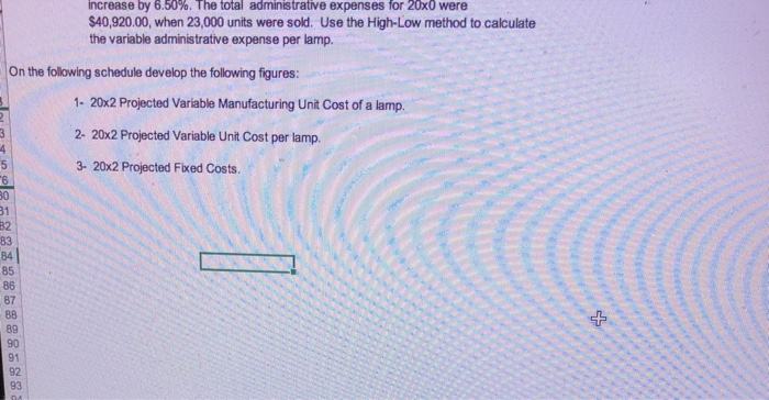 C D H K G I See The Light Projected Income Statement