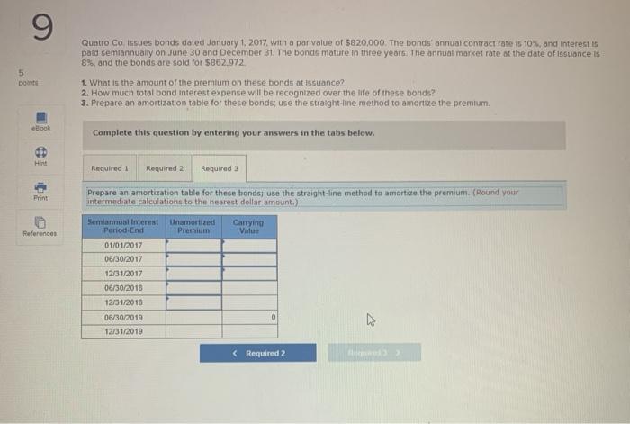 with a par value of $820,000. The bonds annual contract rate is