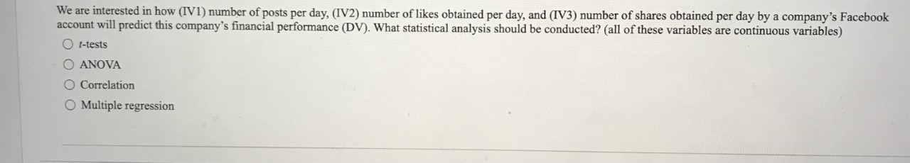 happiness (both adopt continuous interval-level measurement). We are NOT concerned with trying
